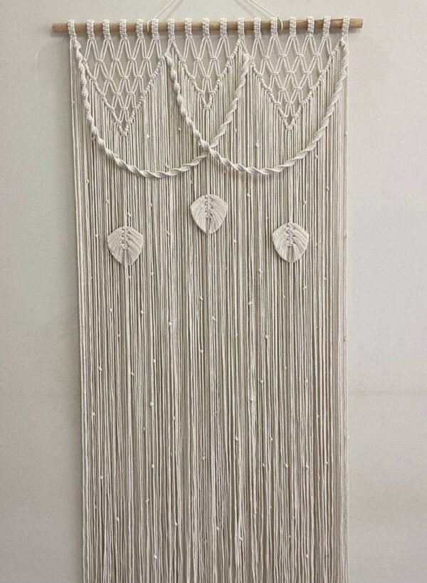 ستارة مكرمية "ثلاثة أوراق"