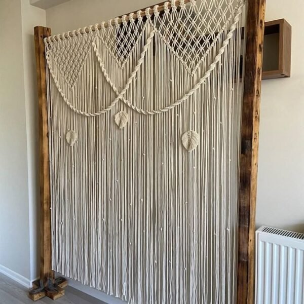 ستارة مكرمية "ثلاثة أوراق"