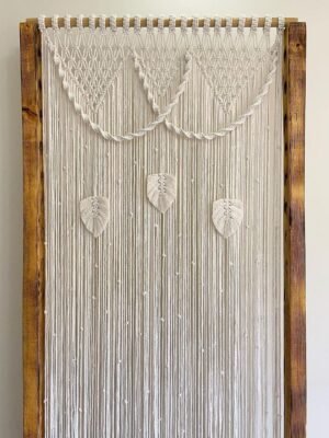 ستارة مكرمية "ثلاثة أوراق"