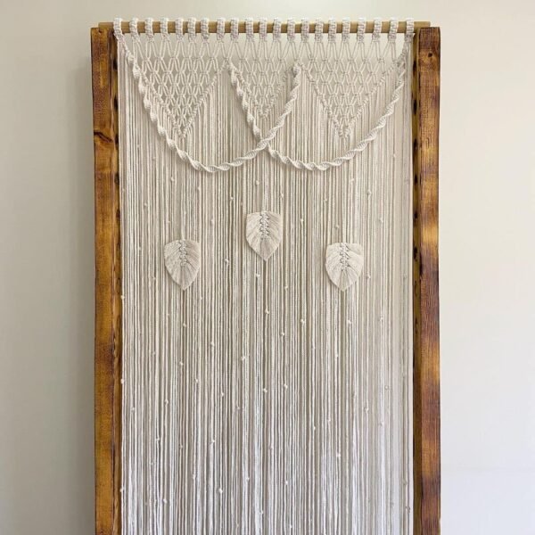 ستارة مكرمية "ثلاثة أوراق"