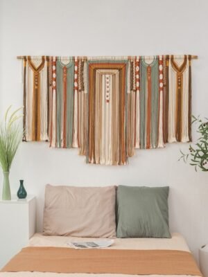 لوحة جدارية مكرمية "أوتار بوهيمية"