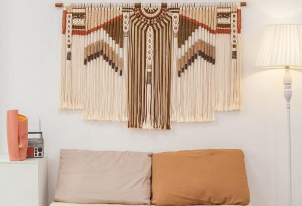 لوحة جدارية مكرمية "أوتار بوهيمية"