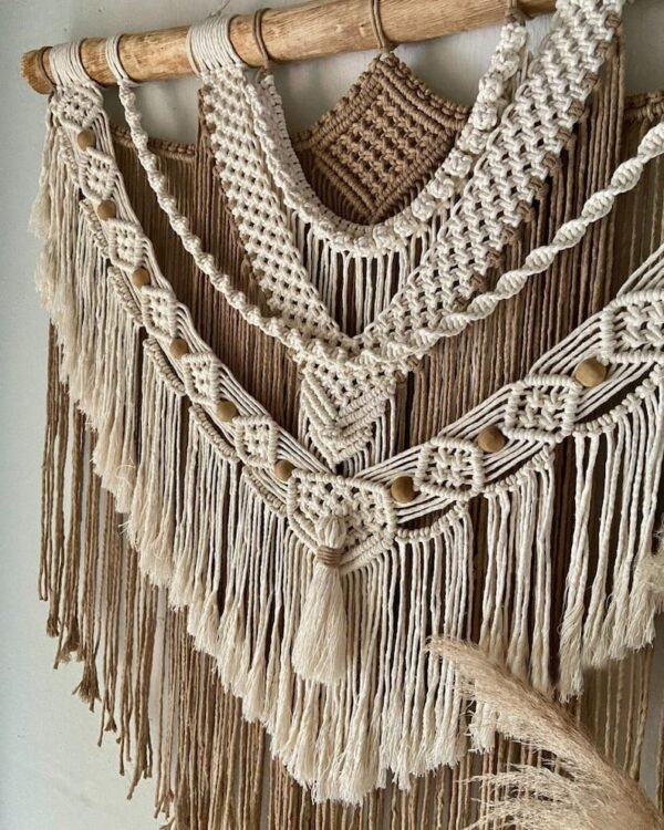 لوحة مكرمية جدارية "أفق الصحراء"