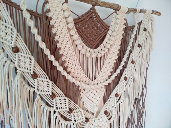 لوحة مكرمية جدارية "أفق الصحراء"