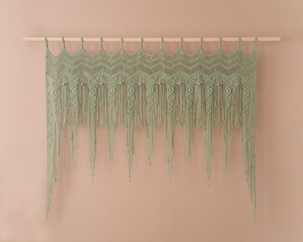 جدارية مكرمية "تموجات"