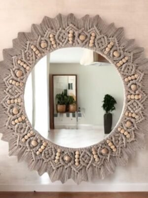 مرآة مكرمية "هالة الشمس"