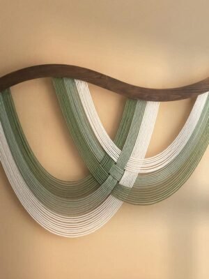 لوحة مكرمية جدارية "أمواج الطبيعة"