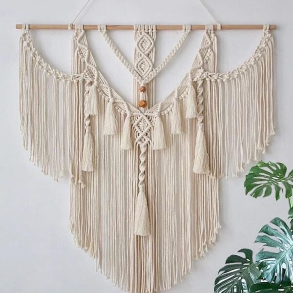 لوحة جدارية مكرمية "أجنحة الأحلام"