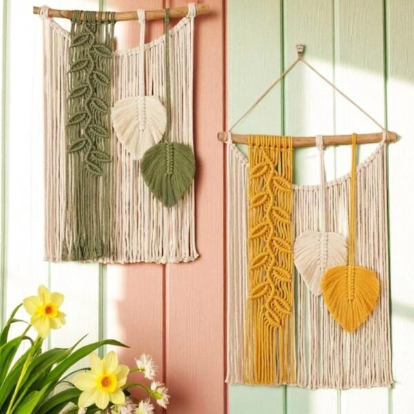 لوحة جدارية مكرمية "غصون"