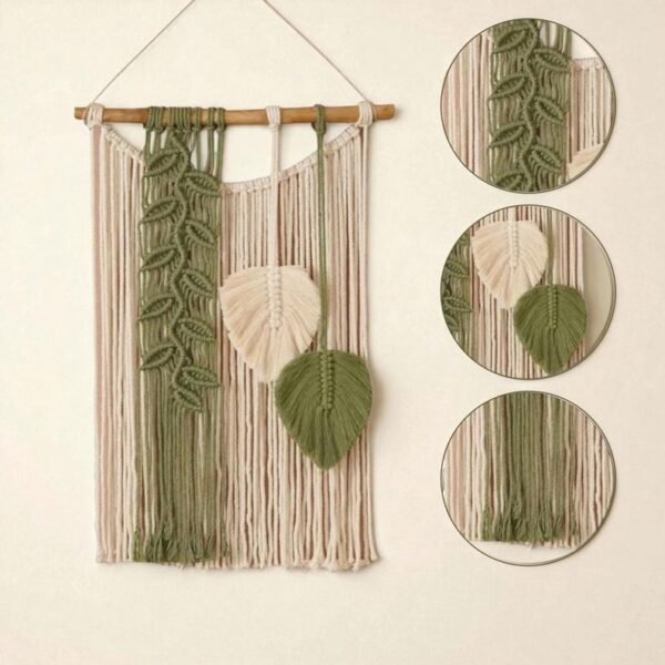 لوحة جدارية مكرمية "غصون"